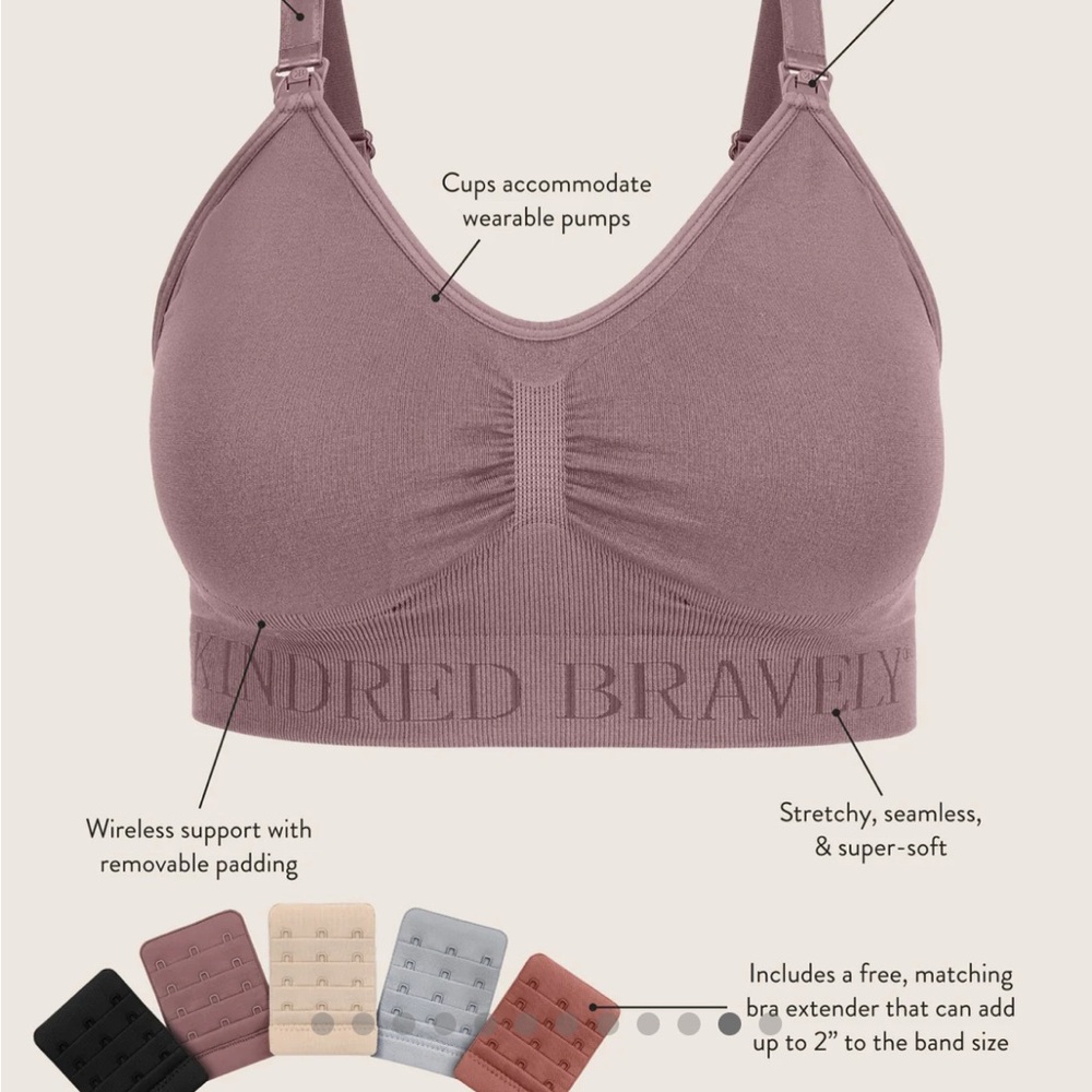 NEW in Plastic w tags Kindred Bravely Women's Seamless Nursing Bra - L-Busty